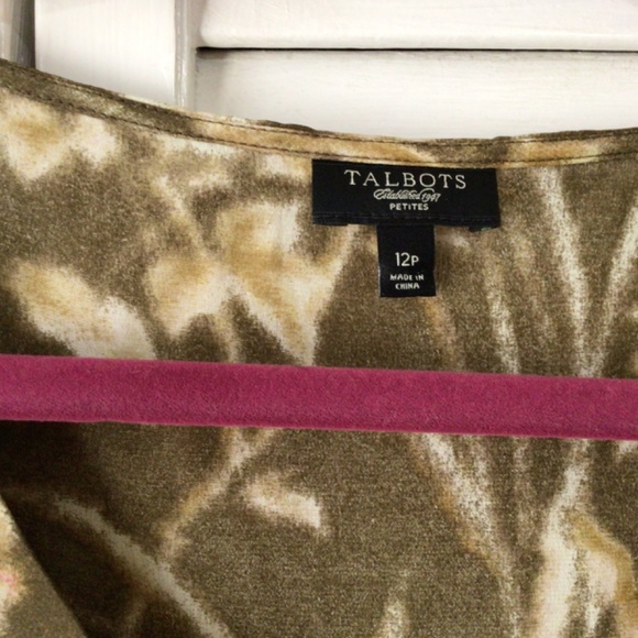 Talbots Silk Blouse Size 12 Petite - Picture 2 of 3